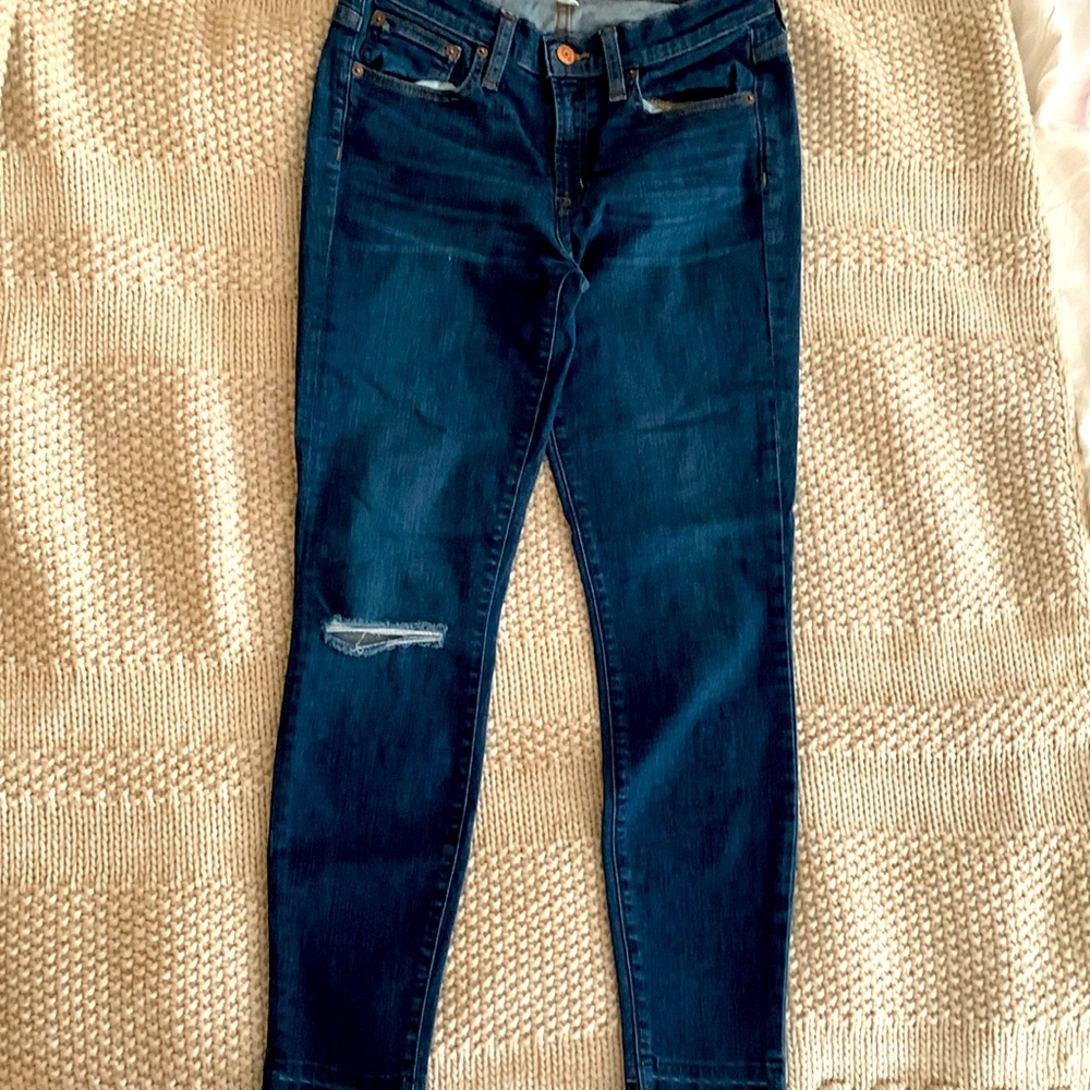 J. Crew Women's Dark Indigo Skinny Jeans